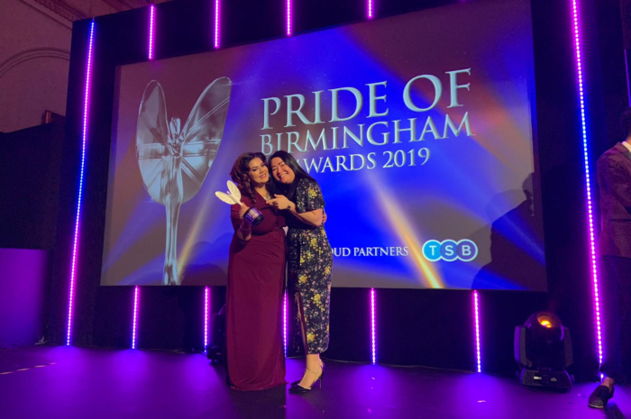 Founder of Cysters defies trolling and gets Special Recognition at Pride of Birmingham Awards