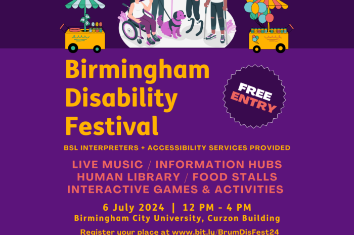 First Birmingham Disability Festival To Take Place In Birmingham during Disability Pride Month 